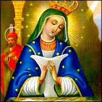 Imagen de la Virgen de la Altagracia