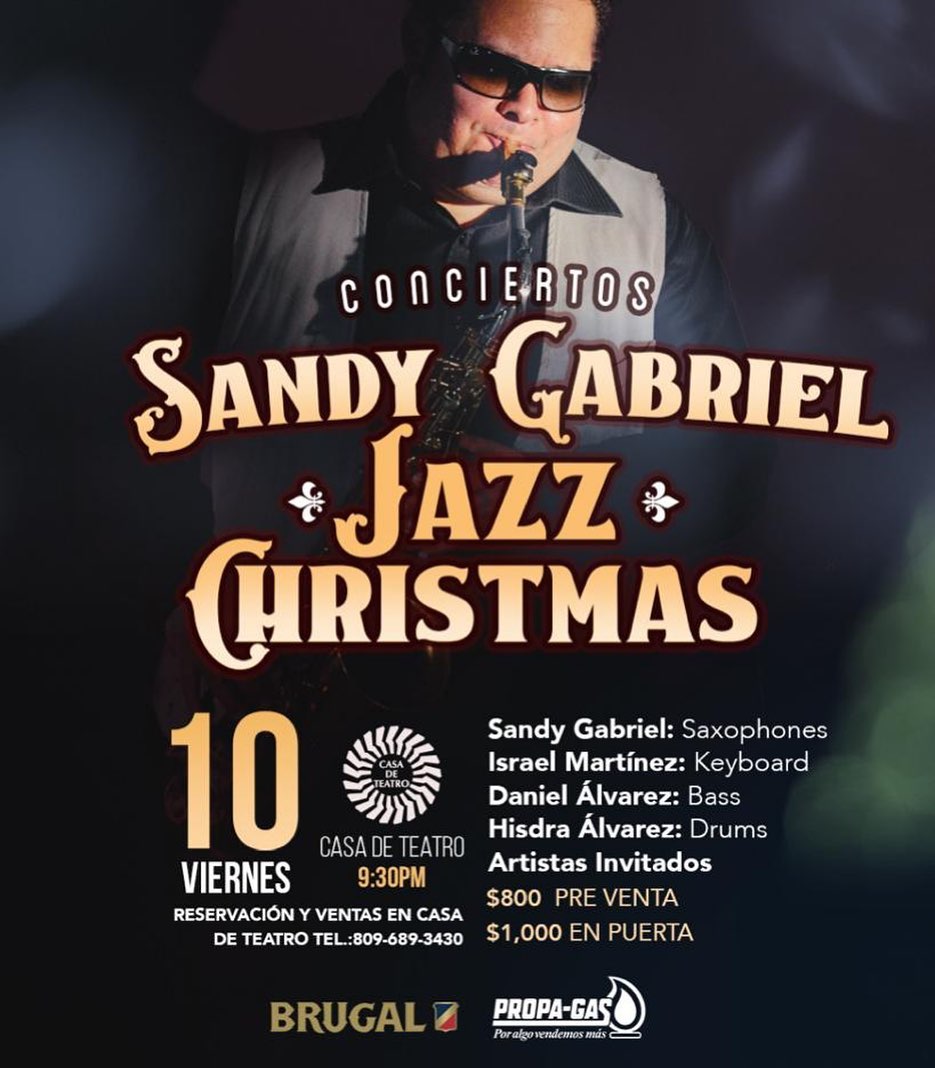Sandy Gabriel Jazz Christmas el 10 en Casa de Teatro
