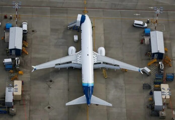 Aviones Boeing 737 MAX en revisión en tierra