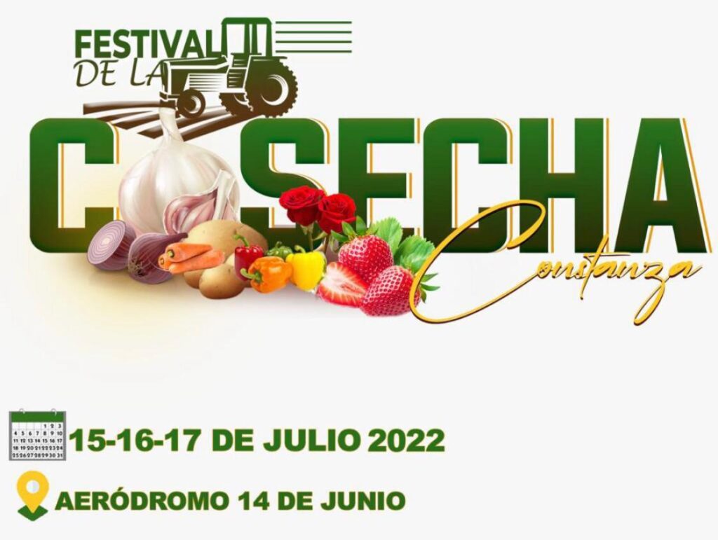 Afiche del Festival de la Cosecha Constanza 2022