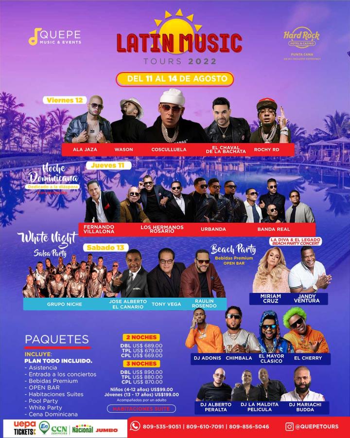 Latin Music Tours 2022