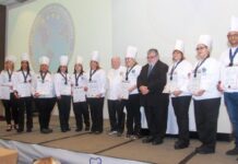 Ceremonia de graduación, de 15 chefs dominicanos que fueron certificados internacionalmente por el Foro Iberoamericano de Organizaciones Gastronómicas Profesionales