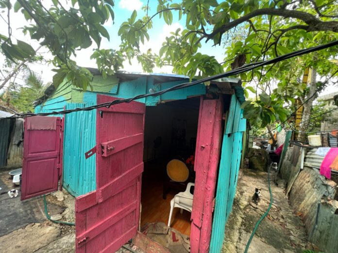 Vivienda de familia pobre en La Romana