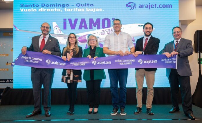 Arajet inaugura rutas a Ecuador y sobrepasa los 67 mil tickets vendidos