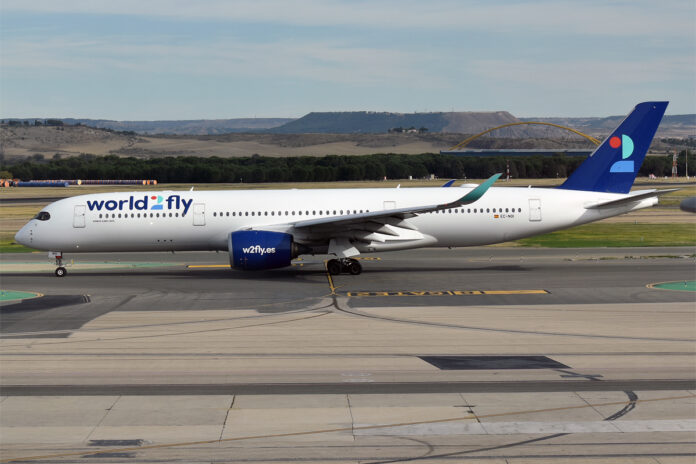 World2Fly y su avión Airbus A350-941