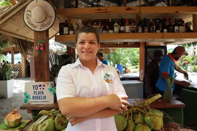 Clarine Balbuena, fundadora de Clarine Beach Baar & Restaurant