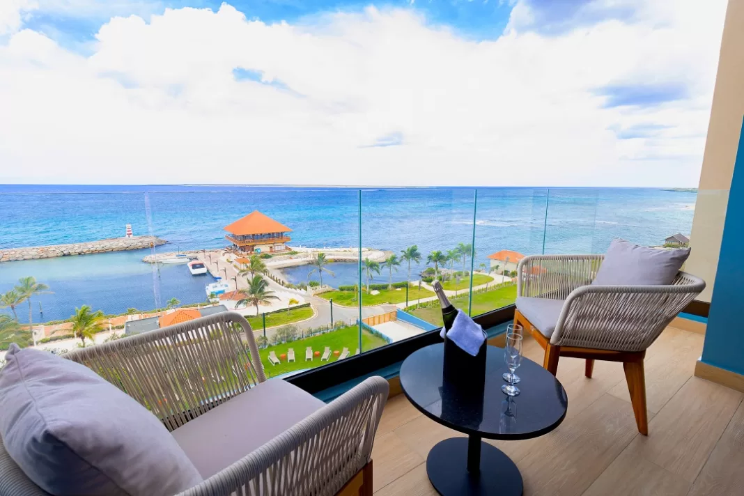Vista desde un balcón del Hotel Hilton Garden Inn La Romana.