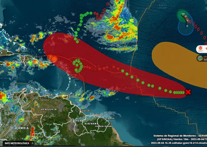 Santo Domingo, RD. – En dos días una nueva tormenta se formará avanzando hacia el Caribe de acuerdo con los informes meteorológicos que hoy dan cuenta de la formación de un sistema de baja presión con un 90% de posibilidades de convertirse en la tormenta tropical Lee en 48 horas.