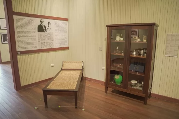 El museo muestra parte del mobiliario de lo que fuera el hogar de Horacio Vásquez