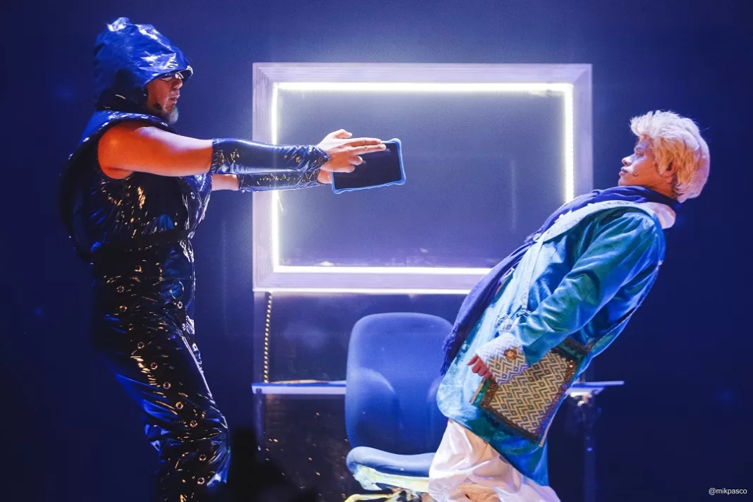 Escena de El HIjo del Sol del Teatro Rodante Dominicano deleitará con la encantadora pieza.