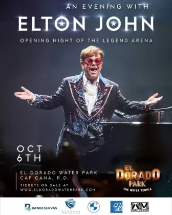Elton John en el Anfiteatro El Dorado Park en octubre a