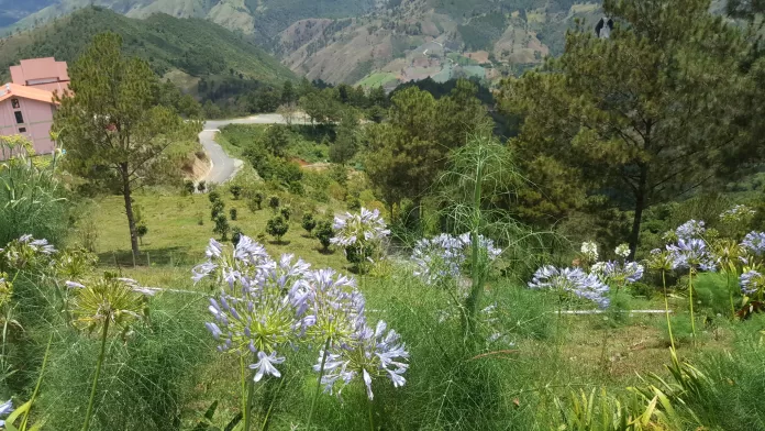 Paisaje turístico de montaña en Constanza.
