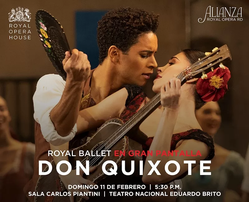 Banner de la obra ballet Don Quixote el 11 de febrero en el Teatro Nacional a