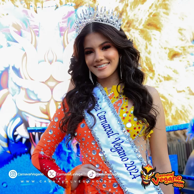 Jalissa Ramírez, representante del Santo Cerro, fue elegida como la Reina del Carnaval Vegano 2024.