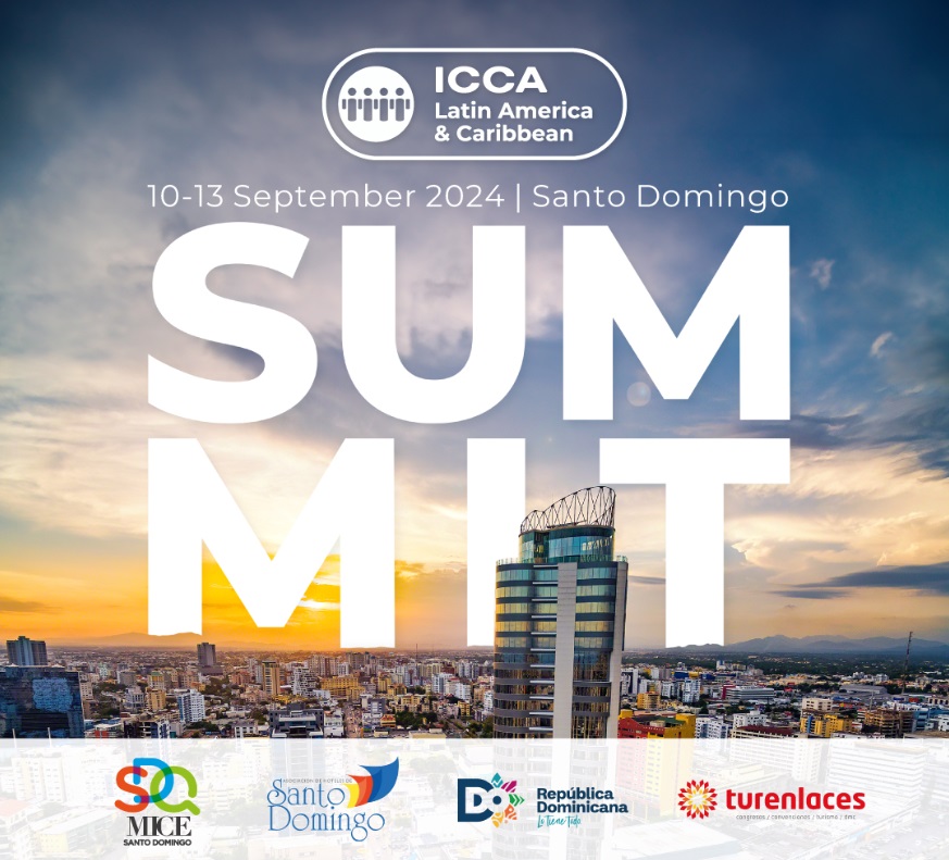 La Cumbre Latinoamericana y del Caribe de ICCA 2024 dentro del SDQ Mice Santo Domingo del 10 al 13 de septiembre.