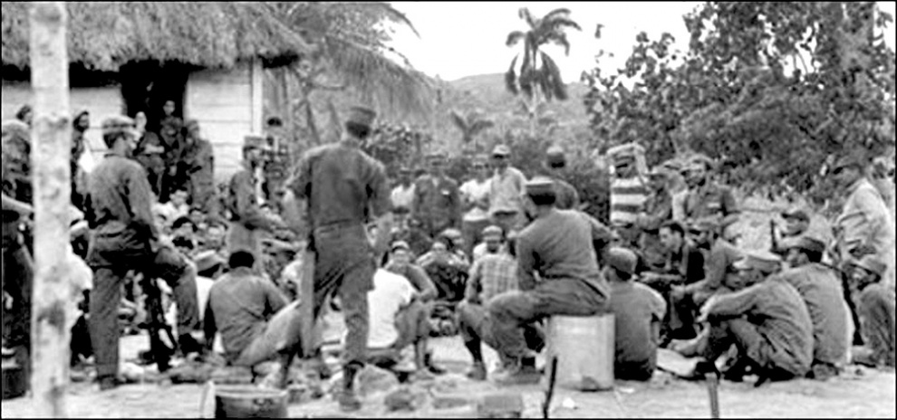 Escena del desembarco del 14 de Junio que dio inicio a la gesta por la libertad del pueblo dominicano