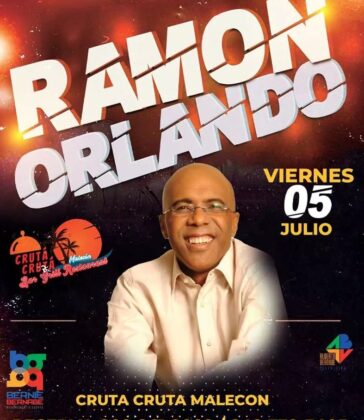 Ramón Orlando en concierto el 5 de julio en Cruta Cruta del Malecón a