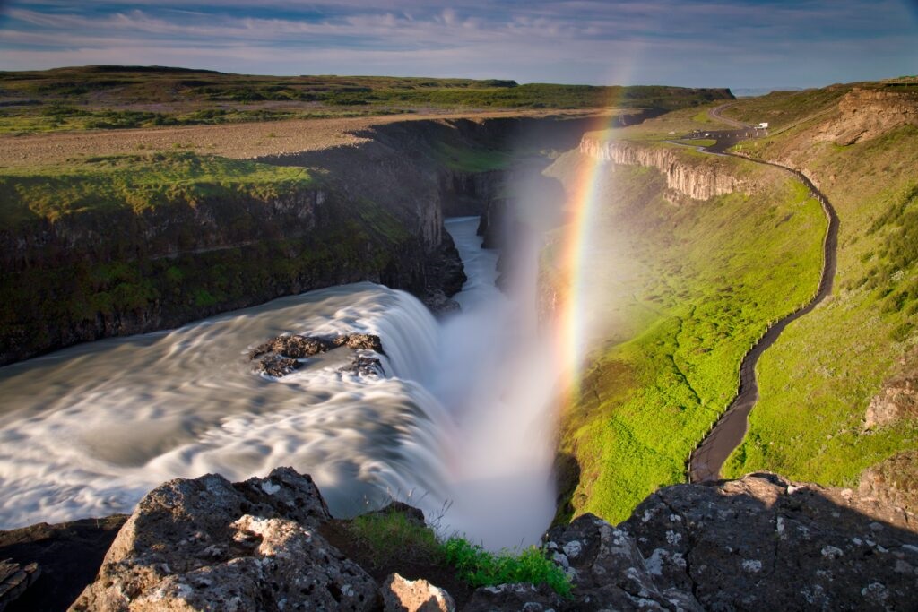 Paisaje natural que muestra la belleza natural de Islandia, la isla del Atlántico Norte.