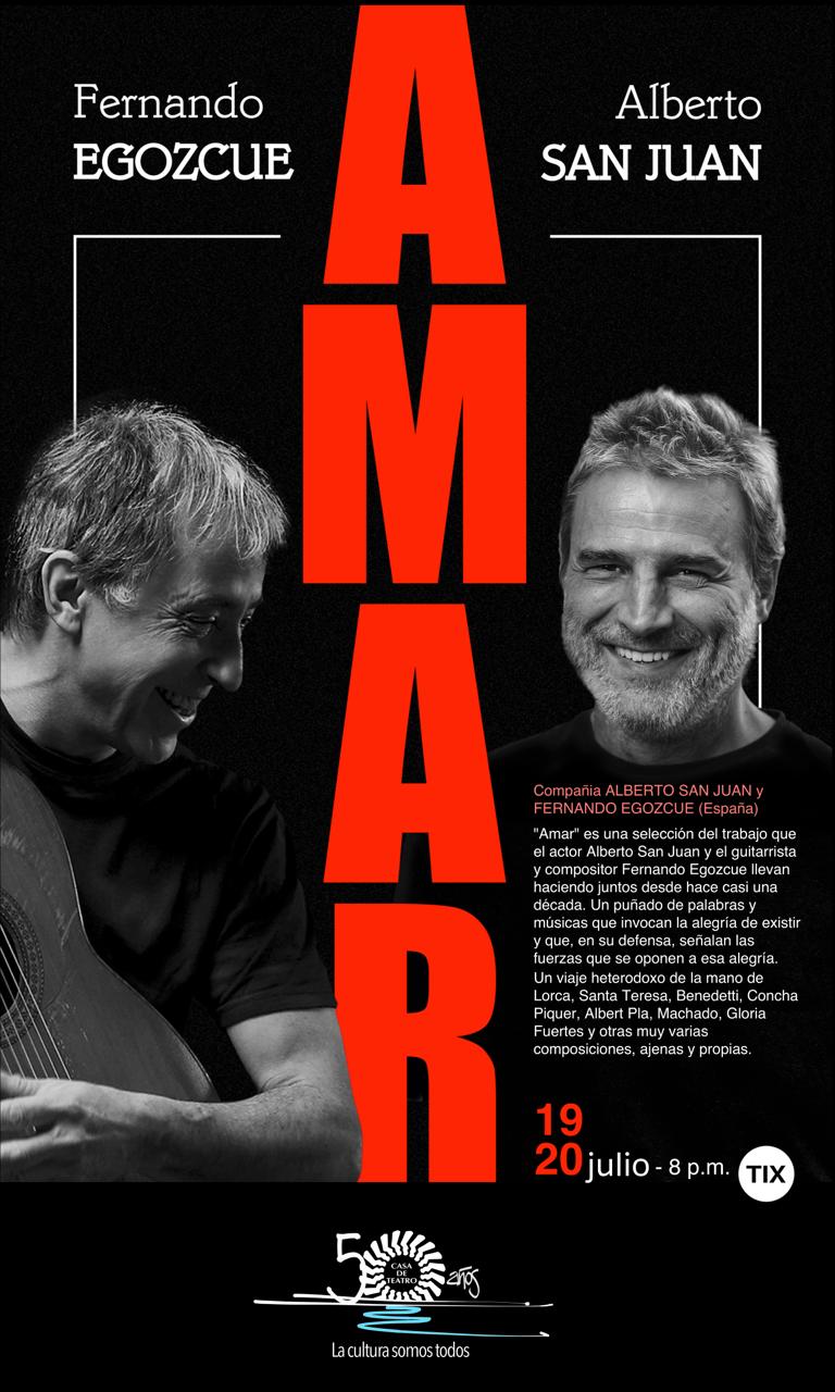 Fundación Casa de Teatro presenta obra Amar 1