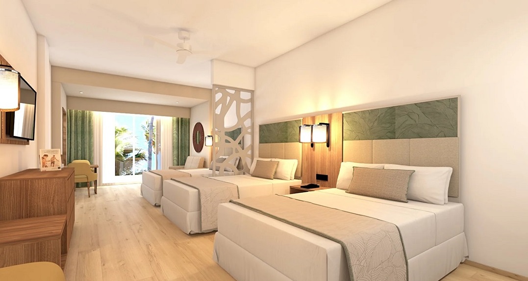 La nueva hbitación familiar del Riu Palace Bávaro consta ahora de tres camas.