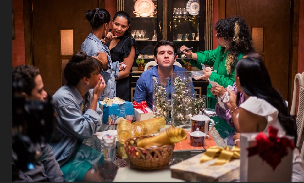 Parte del elenco de la película Pérez Rodríguez en cartelera en estos días en los cines dominicanos.