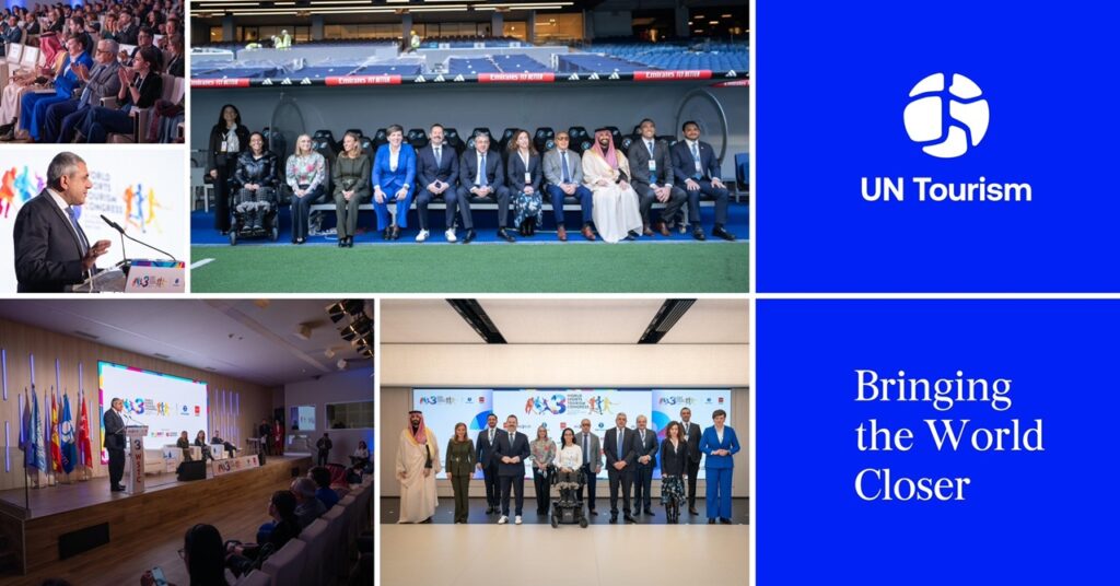 Varios momentos de la apertura del Tercer Congreso Mundial de Turismo Deportivo . Fotos ONU Turismo