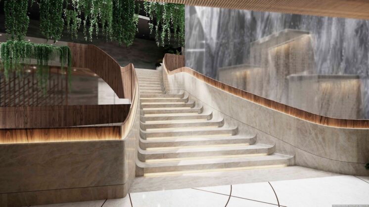 The St. Regis Cap Cana Resort escaleras