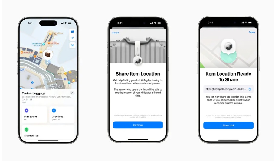 La canadiense Air Canada y las estadounidenses United y Delta serán de las primeras que aceptarán la localización de equipajes extraviados a través de Find My.
