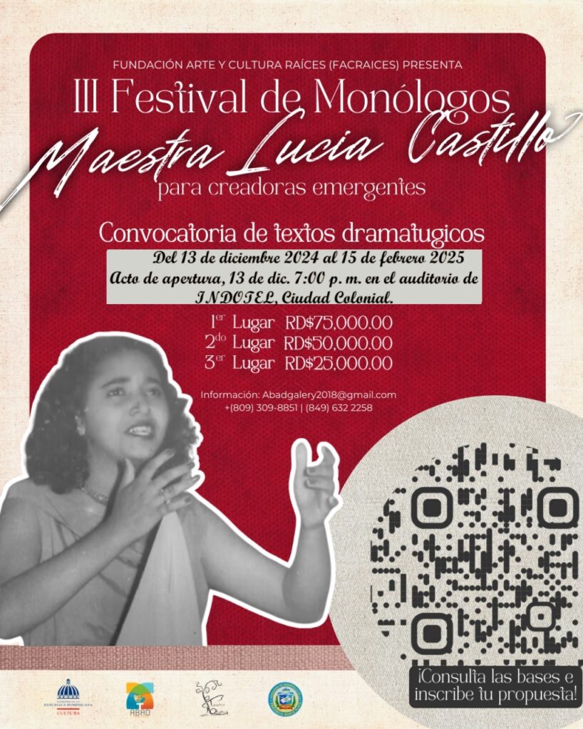 Banner 3er. Festival de Monólogos Maestra Lucia Castillo