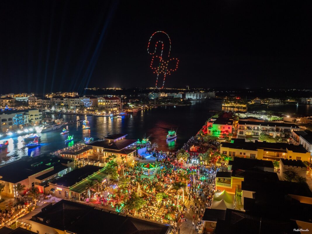 La marina Cap Cana por su construcción de tierra adentro y por su gran dimensión hace posible que todas las lanchas participantes
