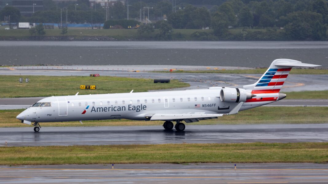Tipo de avión de American Eagle accidentado la noche de este miércoles sobre el río Potomac en Wichita, Kansas.