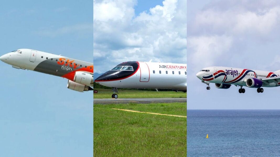 Según informe mensual de la Junta de Aviación Civil Skyhigh creció 4%, y Air Century cae 39% por el cierre de la ruta de Puerto Príncipe en Haití.