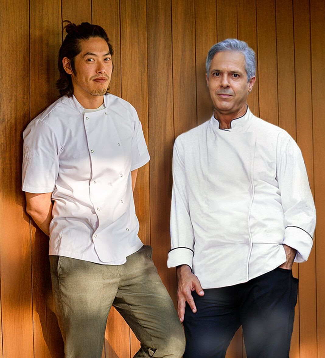 Chef Carlos Estévez y Yong Wu de Francia. El sábado 31 de mayo se ofrecerá un coctel de bienvenida para The Epicure by Paradisus” y la cena a 8 tiempos en el restaurante Kárnica.
