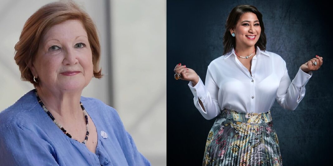 María Shaw, actual presidenta de FIPETUR y Yenny Polanco Lovera candidata a la presidencia de la Federación.