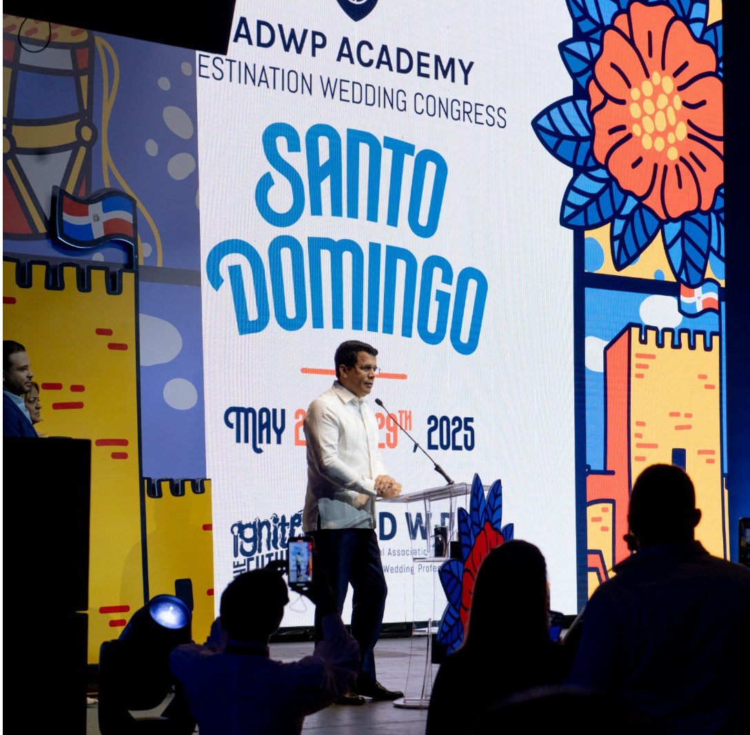 David Collado en la apertura del Destination Wedding Congress, que por primera vez se celebra en República Dominicana.