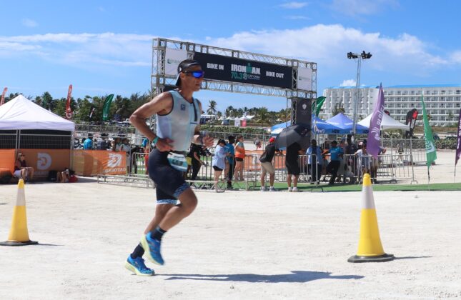 El maratón fue la tercera y última etapa del Ironman 70.3 Cap Cana.