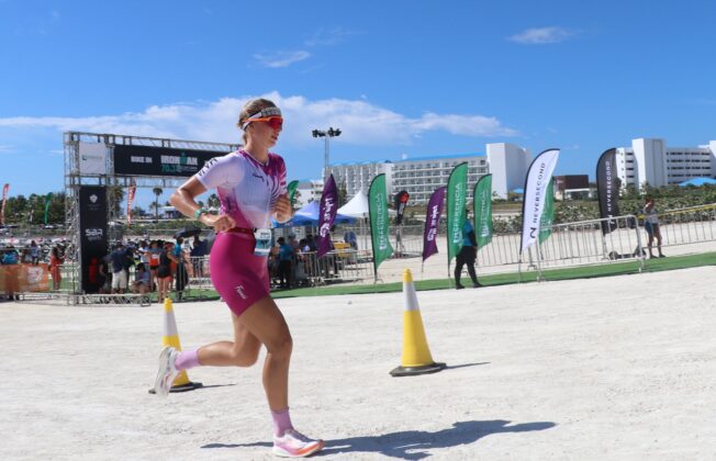 El maratón fue la tercera y última etapa del Ironman 70.3 Cap Cana.