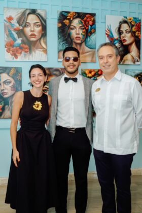 Carla Casati, Elvin Tolentino y Argimiro Peña