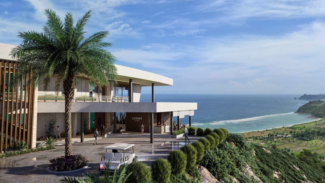 Representación de la entrada y el vestíbulo del Samara Lombok Clubhouse Suites