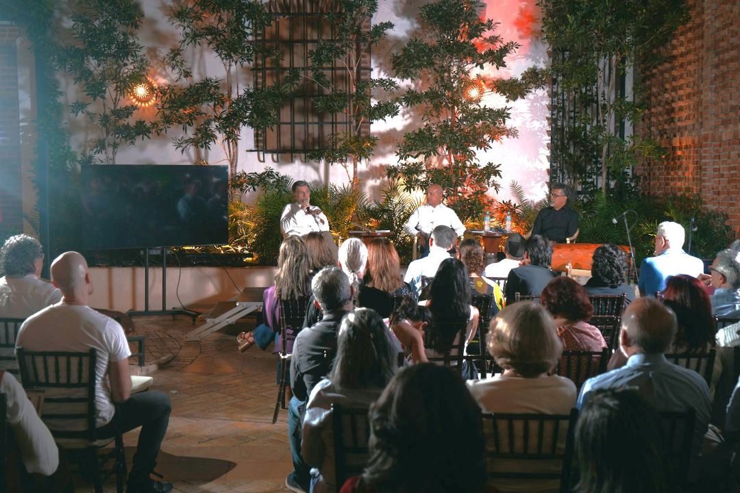 En el conversatorio fueron explorarodos los ritmos e instrumentos ancestrales en los rituales indígenas.