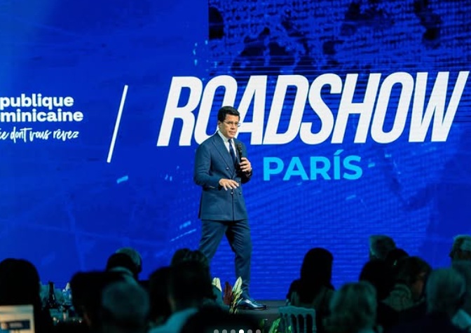David Collado durante su presentación del destino República Dominicana a agentes de viajes, turoperadores y empresarios de la industria en París.