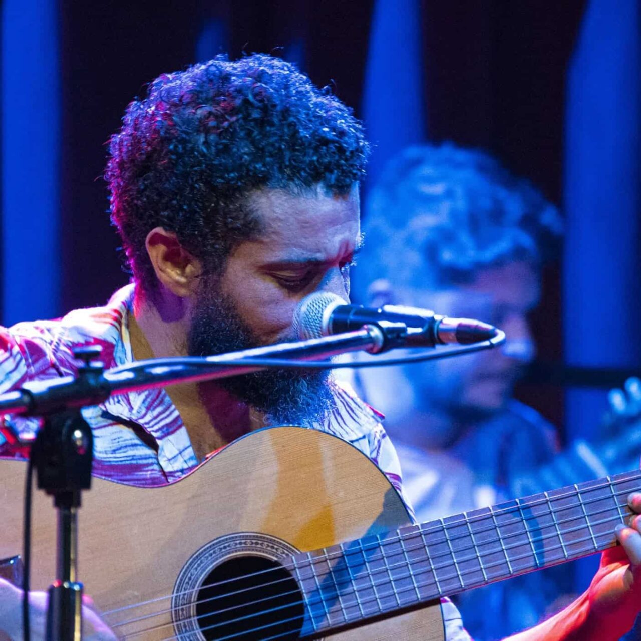 Juan Mateo del grupo español Negra Candela al SD Festival de Jazz de Casa de Teatro