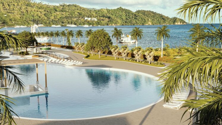 Parte de las instalaciones para recibir a los cruceristas en Samaná Bayport