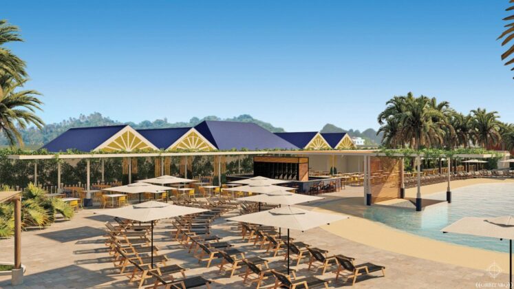 Parte de las instalaciones para recibir a los cruceristas en Samaná Bayport