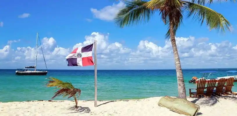Paisaje playero de República Dominicana