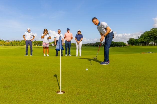 Jugadores durante el torneo Damas ganadoras en el XII Torneo de Golf La Romana.