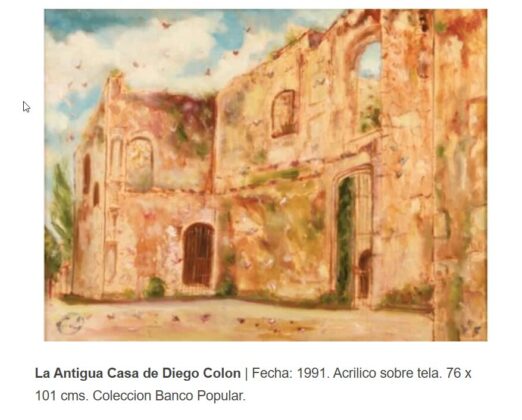 La antigua casa de Diego Colón. José Cestero.