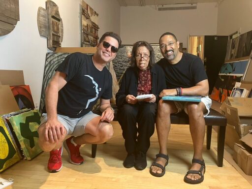 Hector Ulises Monrás, June Kelly y Julio Valdez.