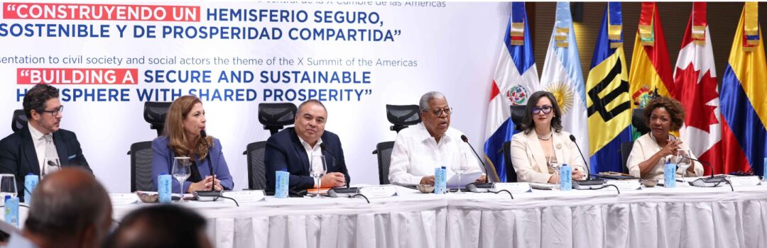 Reunión sociedad civil sobre X Cumbre de Las Américas realizada en junio pasado
