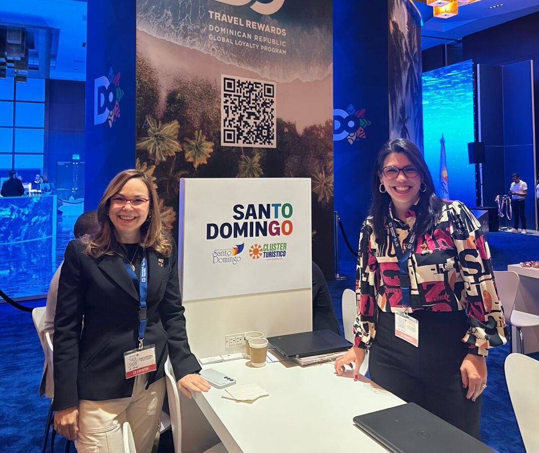 Esta versión de la feria de turismo MICE contará con alianza estratégica con la Professional Convention Management Association (PCMA) y el Ministerio de Turismo. En la imgen Fabeth Martinez y Yudit García.